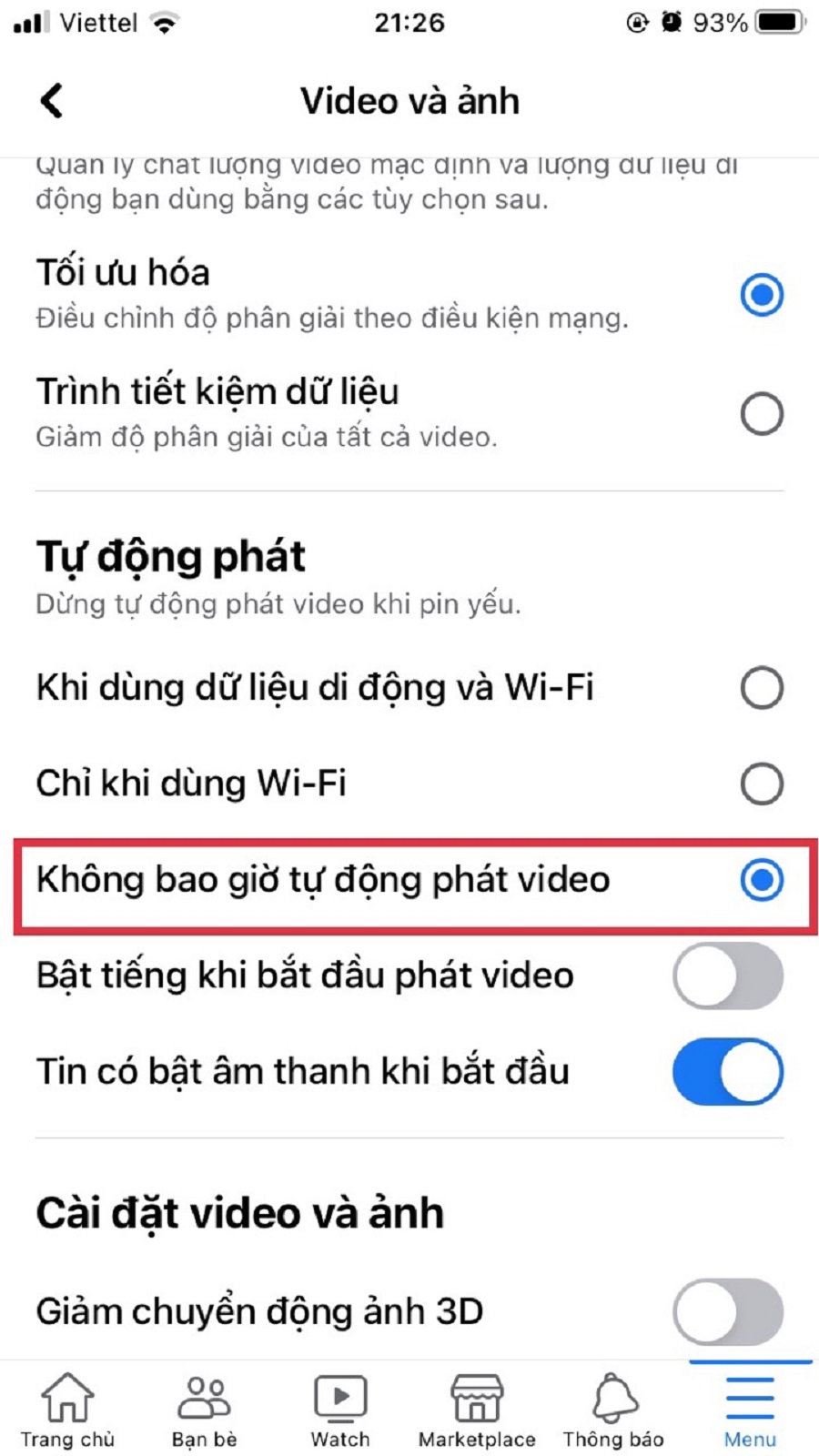 cách tắt reels trên facebook cách tắt reels trên facebook