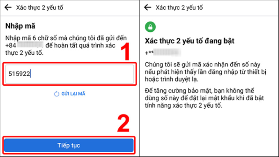 cách bảo mật facebook 2 lớp 
