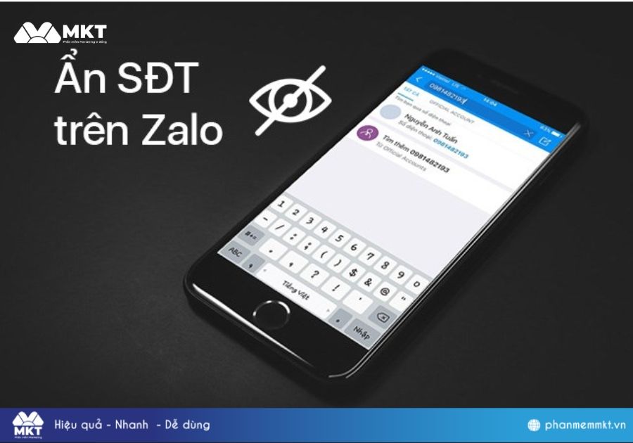 Làm sao để ẩn sdt trên Zalo