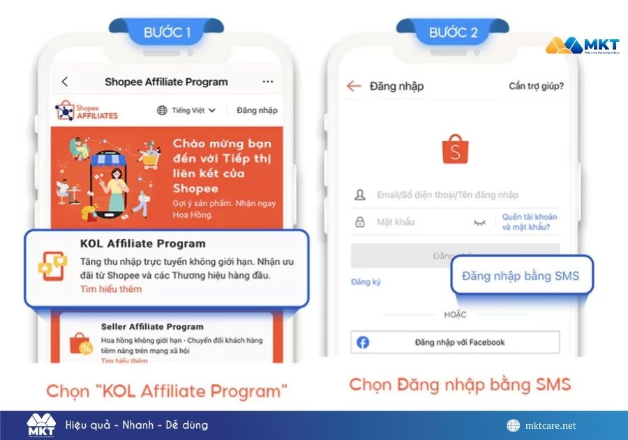 cách đăng ký tiếp thị liên kết Shopee