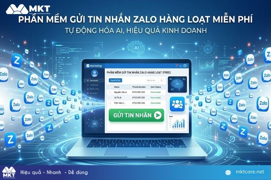 Phần mềm gửi tin nhắn Zalo hàng loạt miễn phí