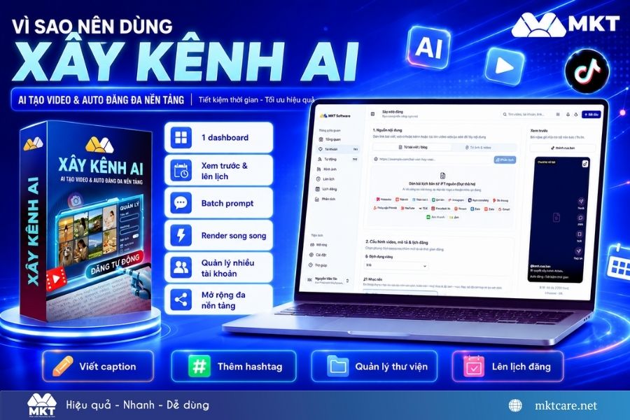 Tool xây kênh AI