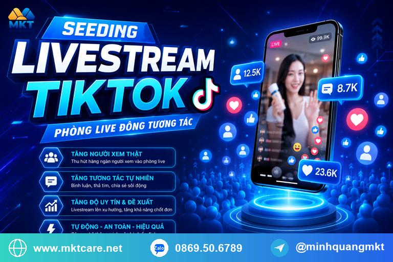 seeding livestream tiktok phòng live đông tương tác