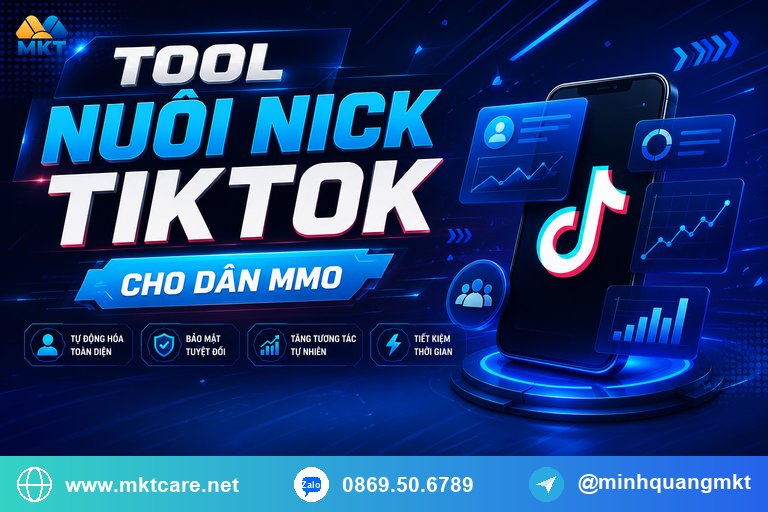 tool nuôi nick TikTok cho dân MMO