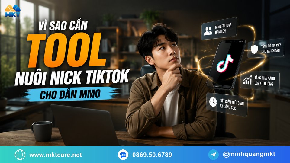vì sao cần tool nuôi nick TikTok cho dân MMO vì sao cần tool nuôi nick TikTok cho dân MMO